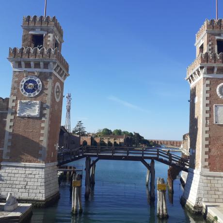 The stunning Arsenale in Venice