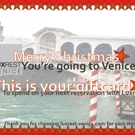 Eine Luxrest Venice-Geschenkkarte ist das beste Weihnachtsgeschenk aller Zeiten!