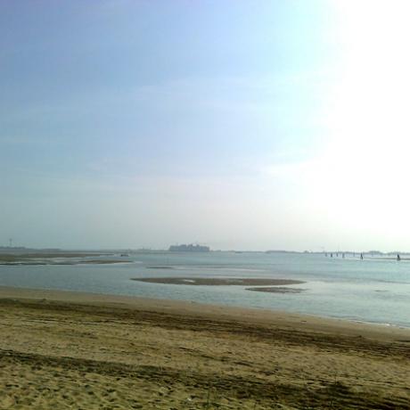 Water and land on Sant'Erasmo island in the Venetian lagoon