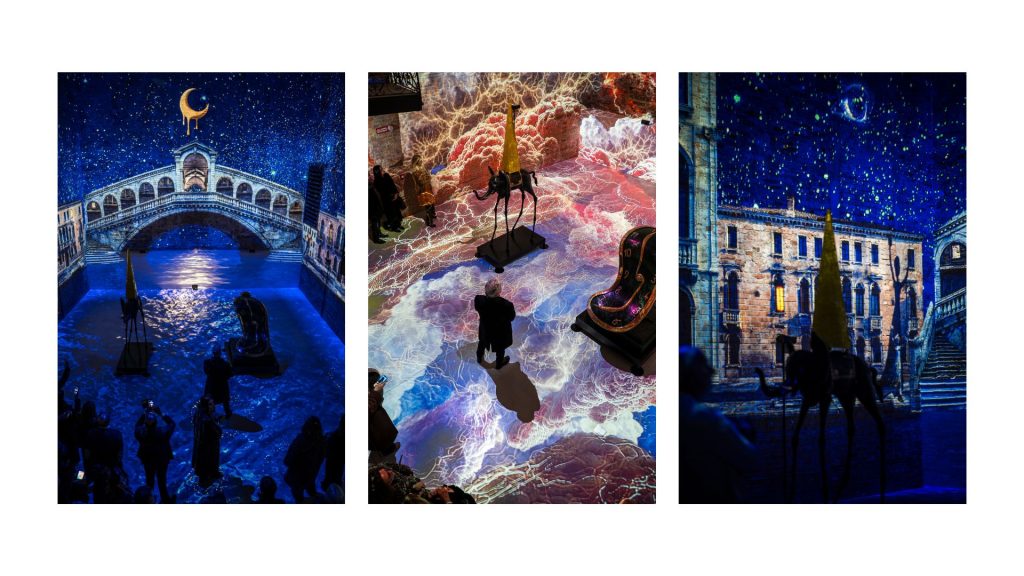 Images from the Serenissimmersivo exhibition at Galeries Bartoux in Venice - pictures by Samuele Seguso (@thecrowface)